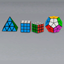 Rubik's Cube 80s logo