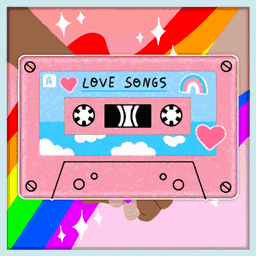 Cassette Pride Rug logo