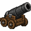 Cannon and mortar logo