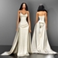 Elegant Gown with Corset Waist and Flowing Train logo