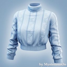 Short soft cable turtleneck project image