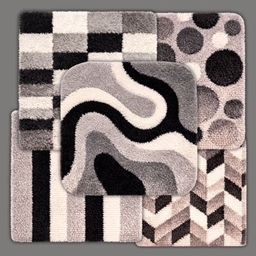 Grey Scale Living – Plush Geometric Rug Collection logo