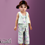 Toddler - Floral three piece set with soft bow detail logo