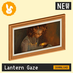 Raster Rabbit: Daily Drop - Lantern Gaze | NIGHT ILLUMINATION Portrait Collection (3 New Paintings)