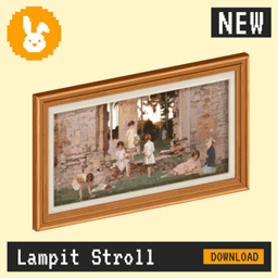 Raster Rabbit: Daily Drop - Lampit Stroll | NIGHT ILLUMINATION Genre Collection (3 New Paintings)