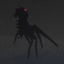 The Blue Demon dweller (horror) (terror) (scary) (cave dweller) (spooky) (creepy) logo