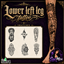 Lower letf leg tatoo - Soulmica logo