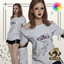 "What A Mess" - Off Shoulder Swearshirt with Pants logo