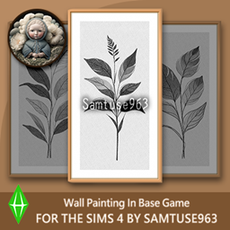 Minimalist Leaf Long Painting #1 Sellable Extra D Samtuse963