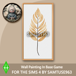 HQ Abstract Leaf Long Painting #2 Sellable Extra D Samtuse963