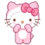 Cute Hello Kitty totem of undying logo
