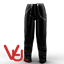 Cargo Pants with roughing on the bottom logo