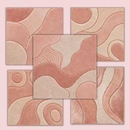 Rose Gold Reverie – Plush Abstract Rug Collection logo