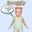 Snuggly | Infant Trait by babybeesims / Spanish translation by GatamolLunastra logo