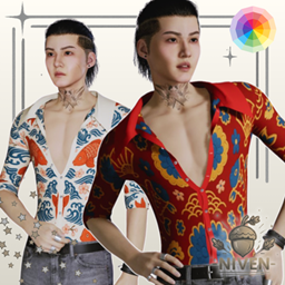 Zoikuza Open Shirt with Pattern project image