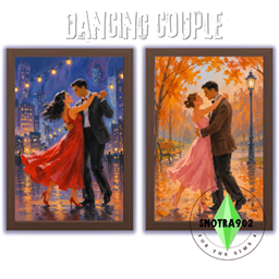 Dancing couple oil painting project image