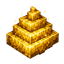 Golden poop logo