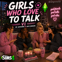 Girls Who Love To Talk V1 by JayESims x Jaye Hinson - Tradução PTBR logo