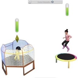 Kids Trampoline By PandaSamaSims4 | Chinese Translation logo
