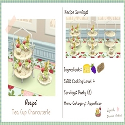 littlbowbub Tea Cup Charcuterie / translation spanish by Monisims logo