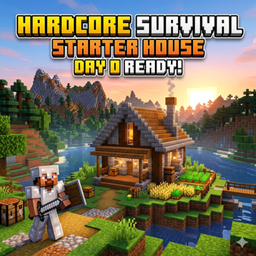 Hardcore Survival Starter House Day 0 (Achievements On) logo
