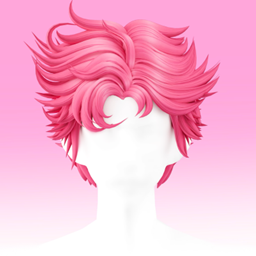 【SUSHI77】S279 messy short curly hair logo