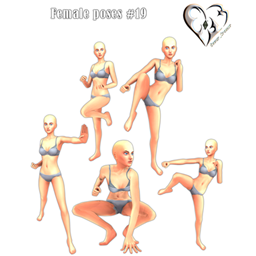Female poses #19 logo