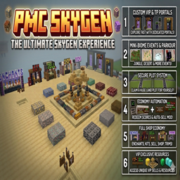 Ultimate SkyGen Economy | Auto-Sell, Plots & VIP [MCPE/Bedrock] logo
