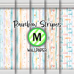 Merleaux - Rainbow Stripes - Wallpaper logo