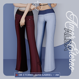 Alba yoga pants logo