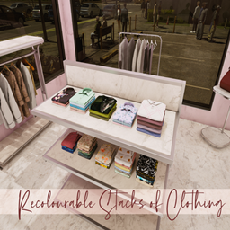 Display Stacks of Clothing - Recolorable project image