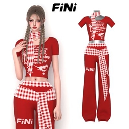 [finistudio]Streetwear Retro Print Set logo