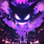 Animated Menu: Ghost City Showdown Gengar Anime logo