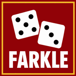 Farkle dice game. logo