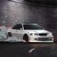 Animated Menu: White Toyota Drifting logo