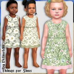 Toddler Sage Green Summer Dress project image