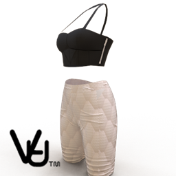 Biker shorts with corset crop top project image