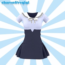 [charon&roqiqi]high-waisted sailor suit logo