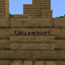 Super super Easy wood parkour logo