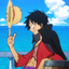 Animated Menu: Luffy Straw Hat Spin logo