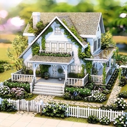Rheisa House - Blooming White House