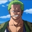 Animated Zoro Swordsman UI logo