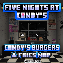 Candy's Burgers and Fries map Five Nights at Candy's logo