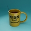 Kiss the librarian mug logo