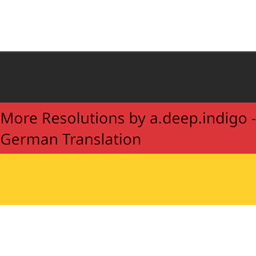 More Resolutions von a.deep.indigo - Deutsche Übersetzung/German Translation logo