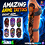 Amazing Anime tattoo right arm by Jochi logo