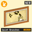 Raster Rabbit: Daily Drop - Quiet Branches | RESTLESS ELEMENTS Still Life Collection (3 New Paintings) logo
