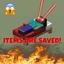 NEVER! (save your items) logo