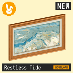 Raster Rabbit: Daily Drop - Restless Tide| RESTLESS ELEMENTS Abstract Collection (3 New Paintings) logo