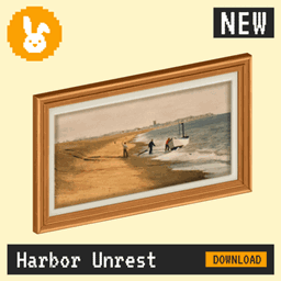 Raster Rabbit: Daily Drop - Harbor Unrest | RESTLESS ELEMENTS Genre Collection (3 New Paintings) logo